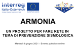 Evento pubblico online progetto ARMONIA