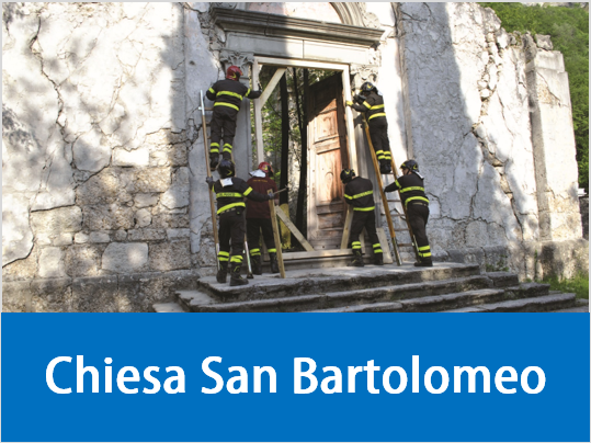 Stabilization of the portal of the church of San Bartolomeo